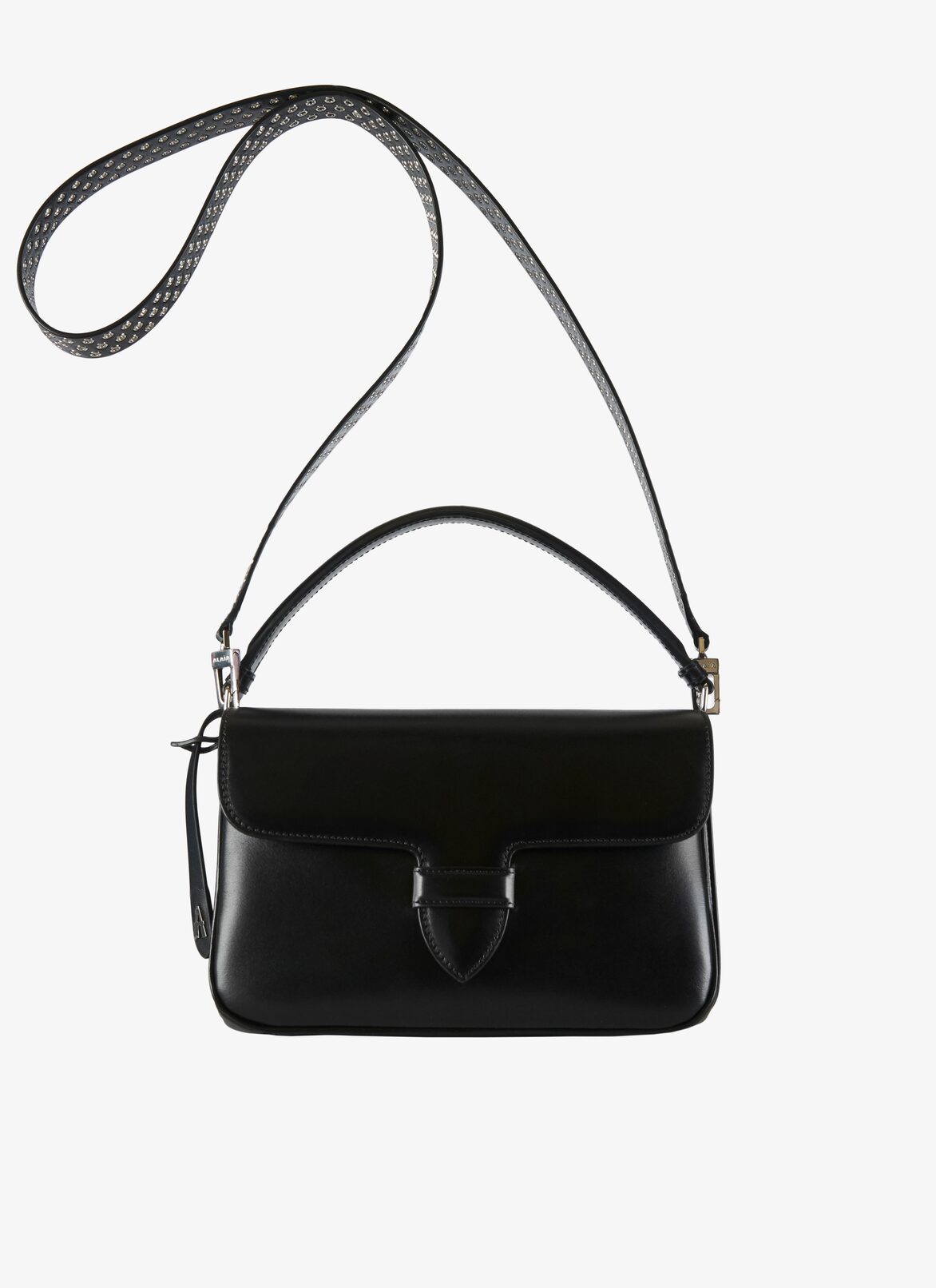 CLOSED BAG PM CUIR LUX OEILLET2 STRAP BLACK ALAÏA BLACK CLOSED BAG PM CUIR LUX OEILLET2 STRAP BLACK
